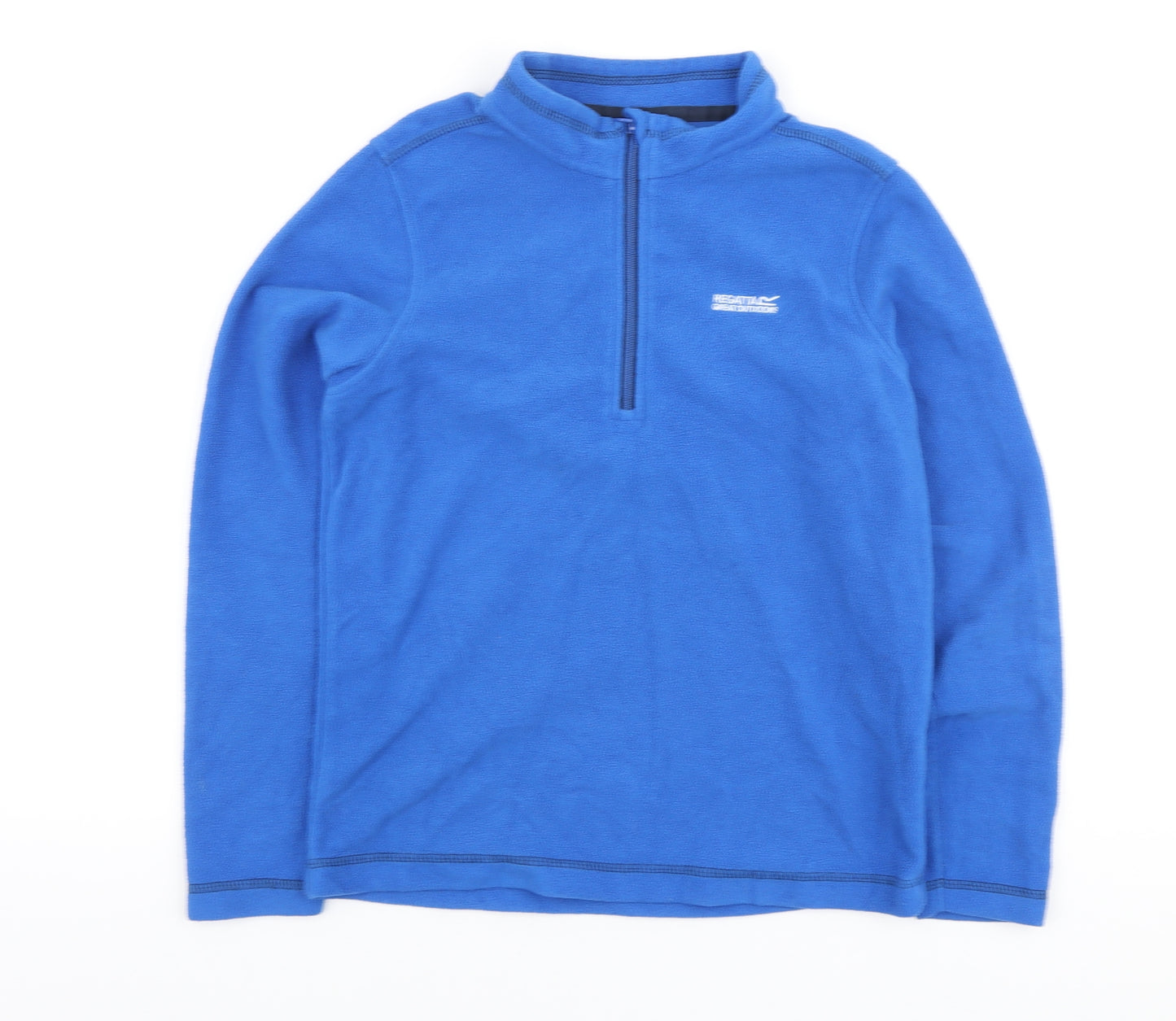 Regetta Boys Blue Polyester Pullover Sweatshirt Size 13 Years Zip