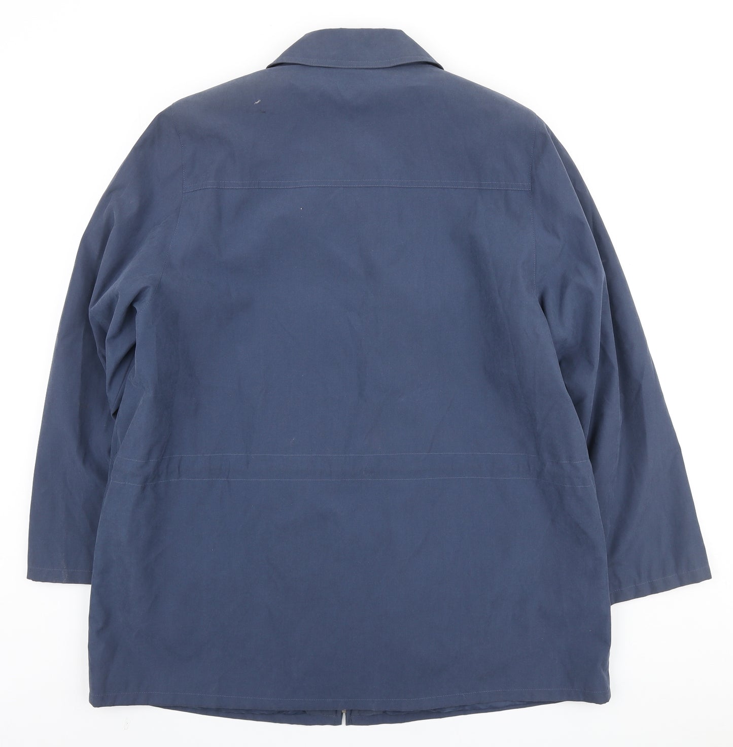 Preworn Womens Blue Jacket Coat Size L Zip