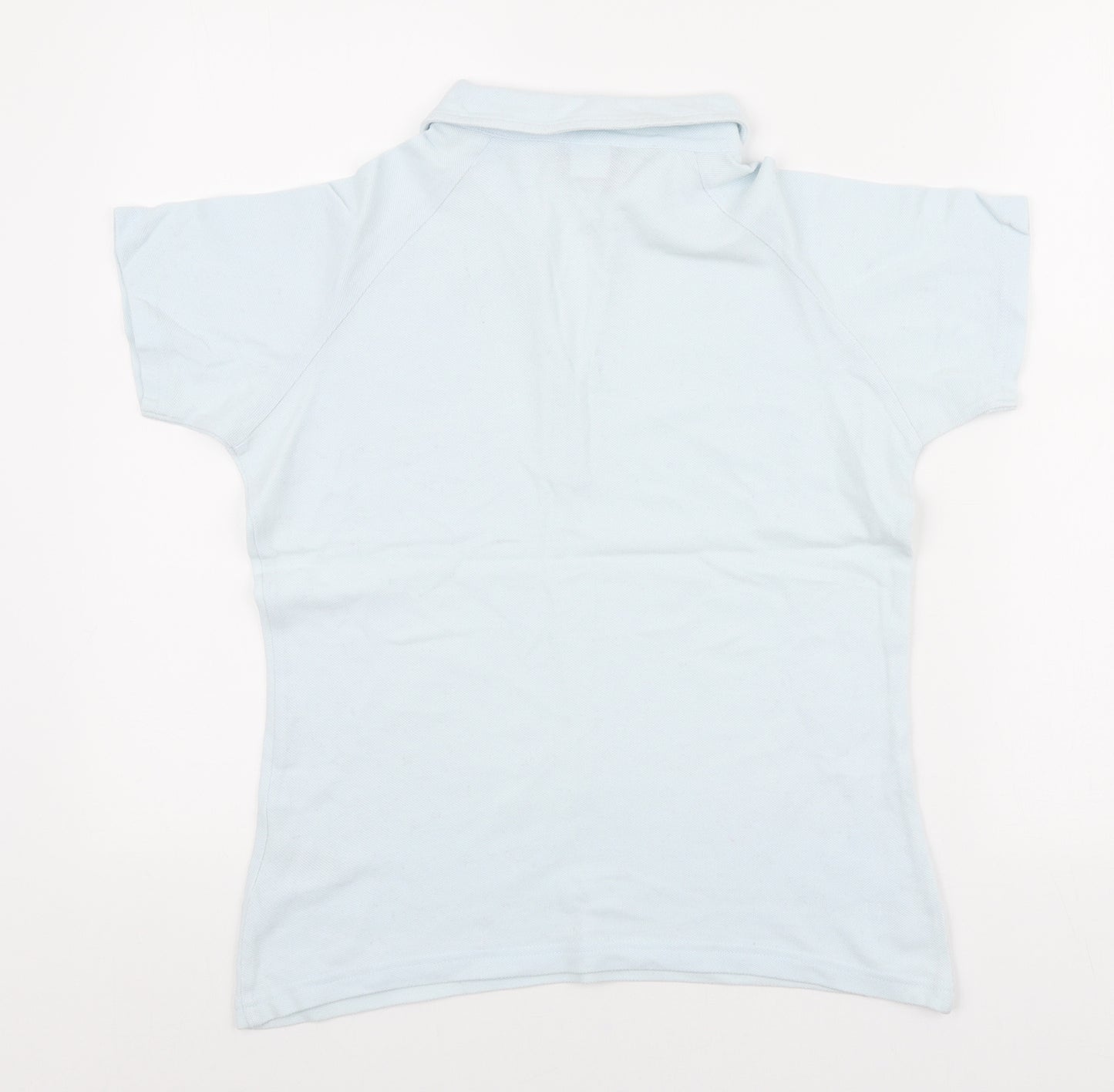 Reebok Womens Blue Cotton Basic Polo Size 14 Collared