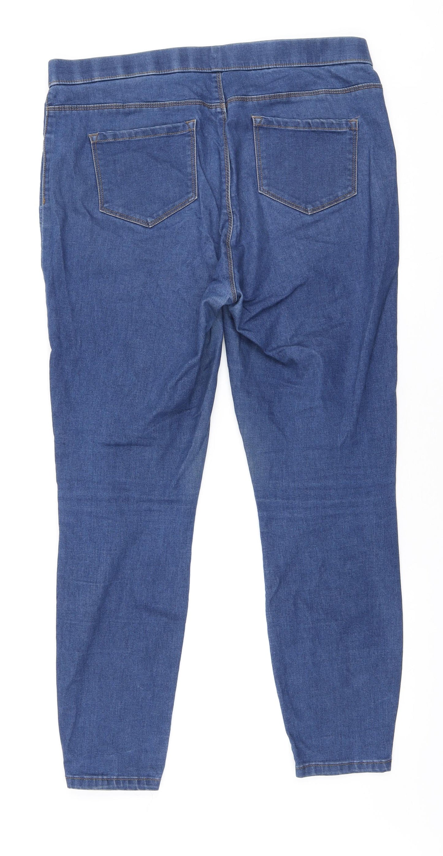 George Womens Blue Polyester Jegging Jeans Size 16 L28 in Regular