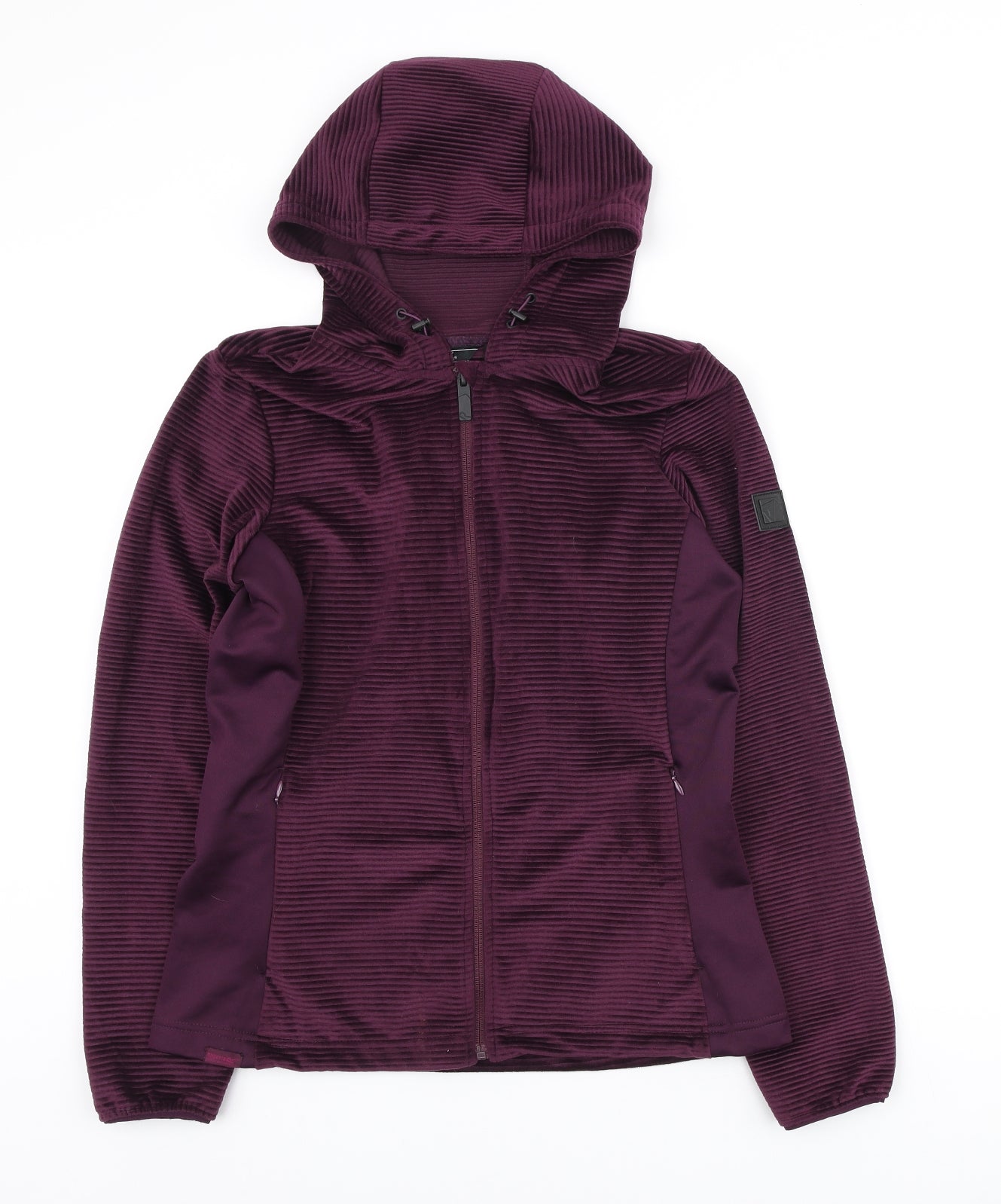 Regetta Womens Purple Polyester Full Zip Hoodie Size 12 Zip