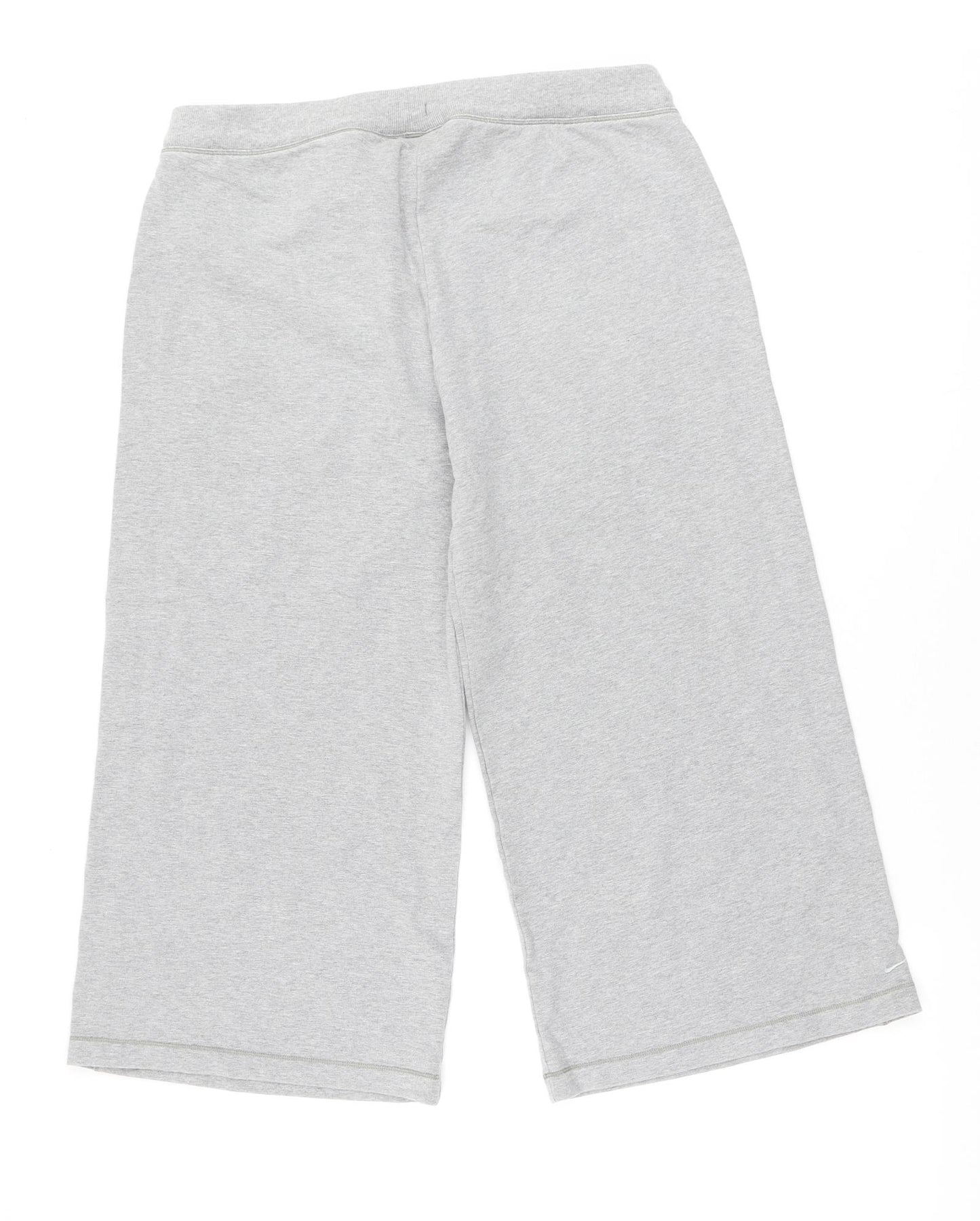 Nike Womens Grey Cotton Sweat Shorts Size M L20 in Regular Drawstring - Jorts