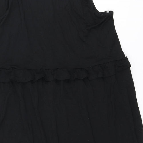 George Womens Black Viscose Mini Size M Halter Tie