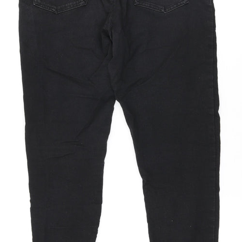 Marks and Spencer Womens Black Cotton Jegging Leggings Size 14 L27 in