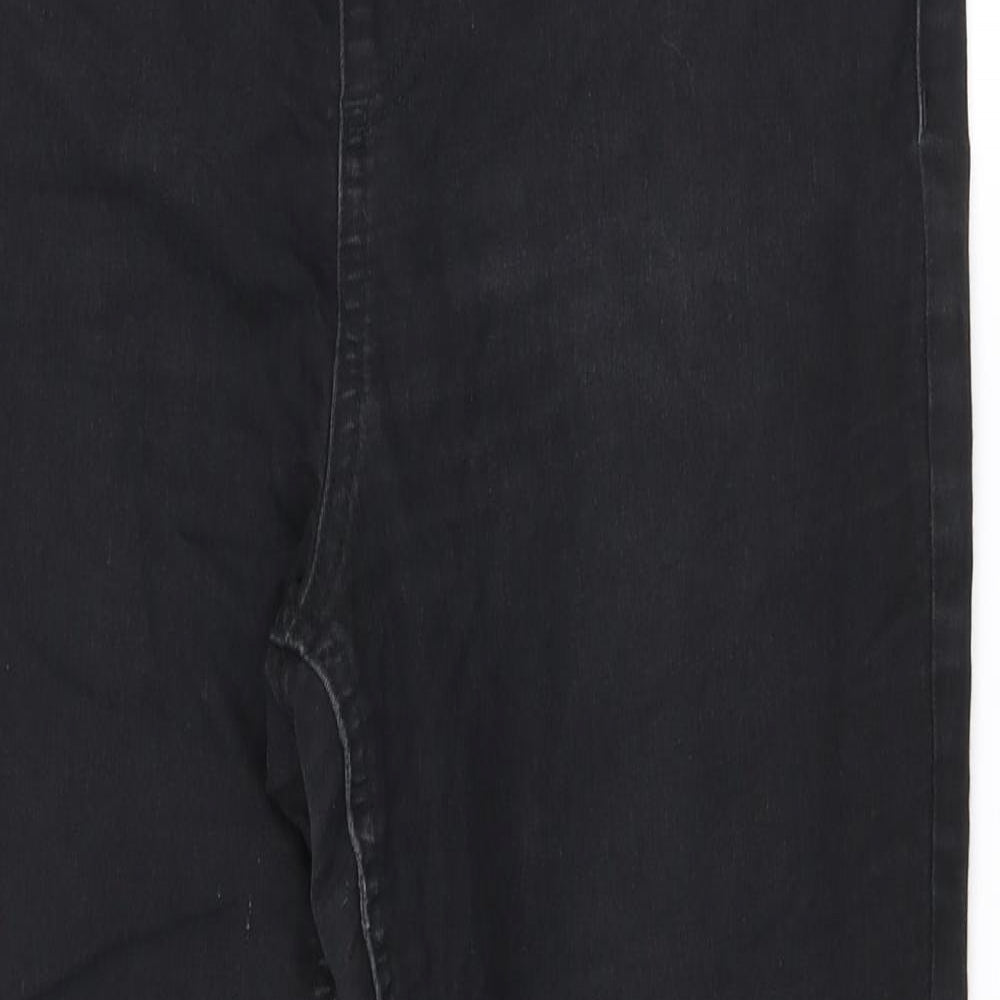Marks and Spencer Womens Black Cotton Jegging Leggings Size 14 L27 in
