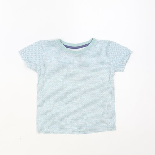 Matalan Baby Blue Geometric Cotton Pullover T-Shirt Size 18-24 Months Crew Neck Pullover