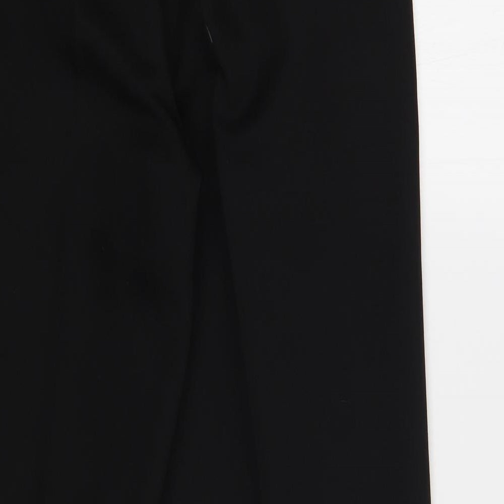 Matalan Mens Black Polyester Dress Pants Trousers Size 34 in L29 in Regular Button