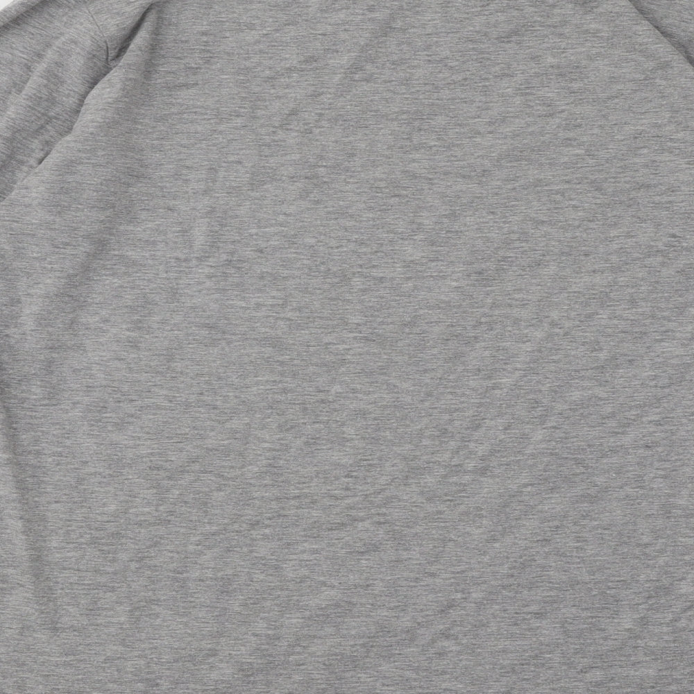 Lyle & Scott Mens Grey Cotton T-Shirt Size L Round Neck