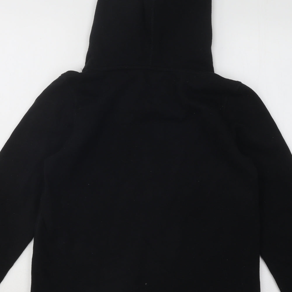 H&M Boys Black Cotton Pullover Hoodie Size 12-13 Years Pullover - Skull