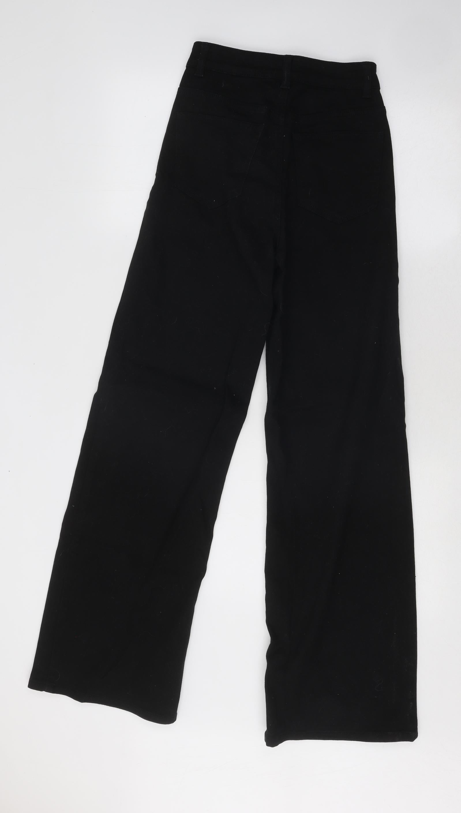 Tapered Hm Wide Trousers Tapered Linen-blend Trousers