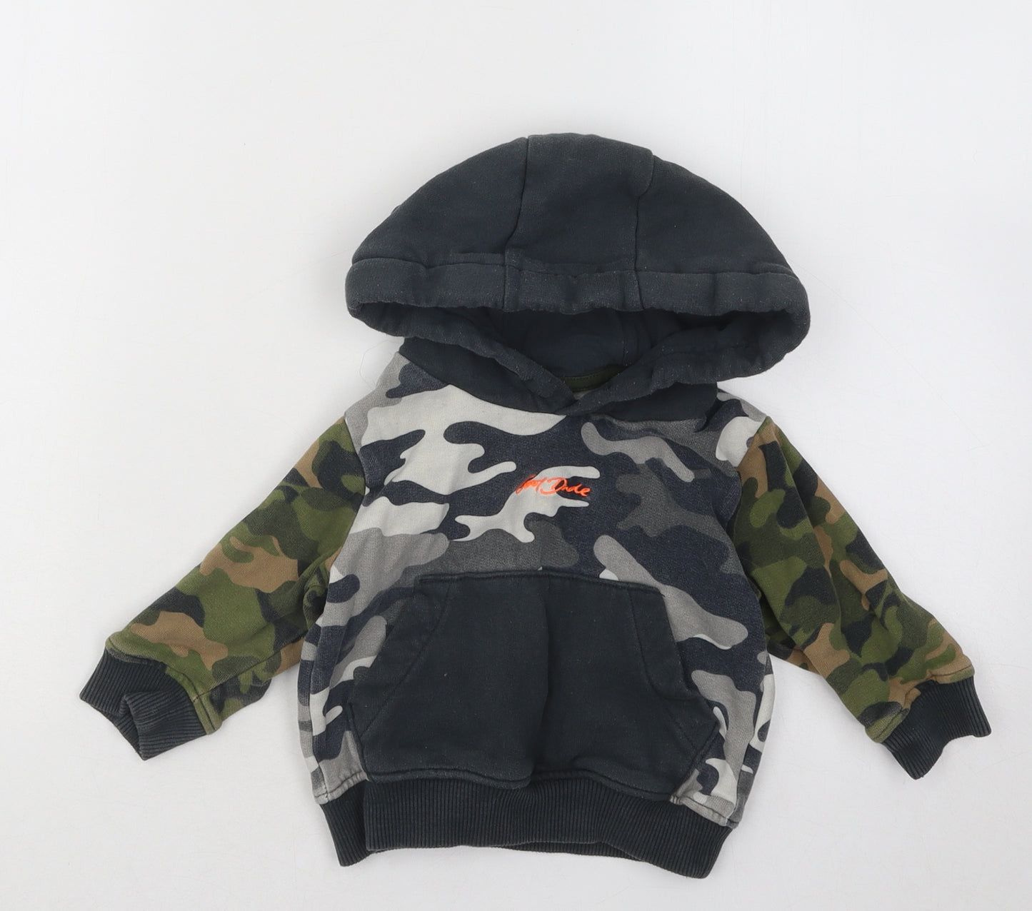 NEXT Boys Multicoloured Camouflage Cotton Pullover Jumper Size 9-12 Months Pullover - Cool Dude