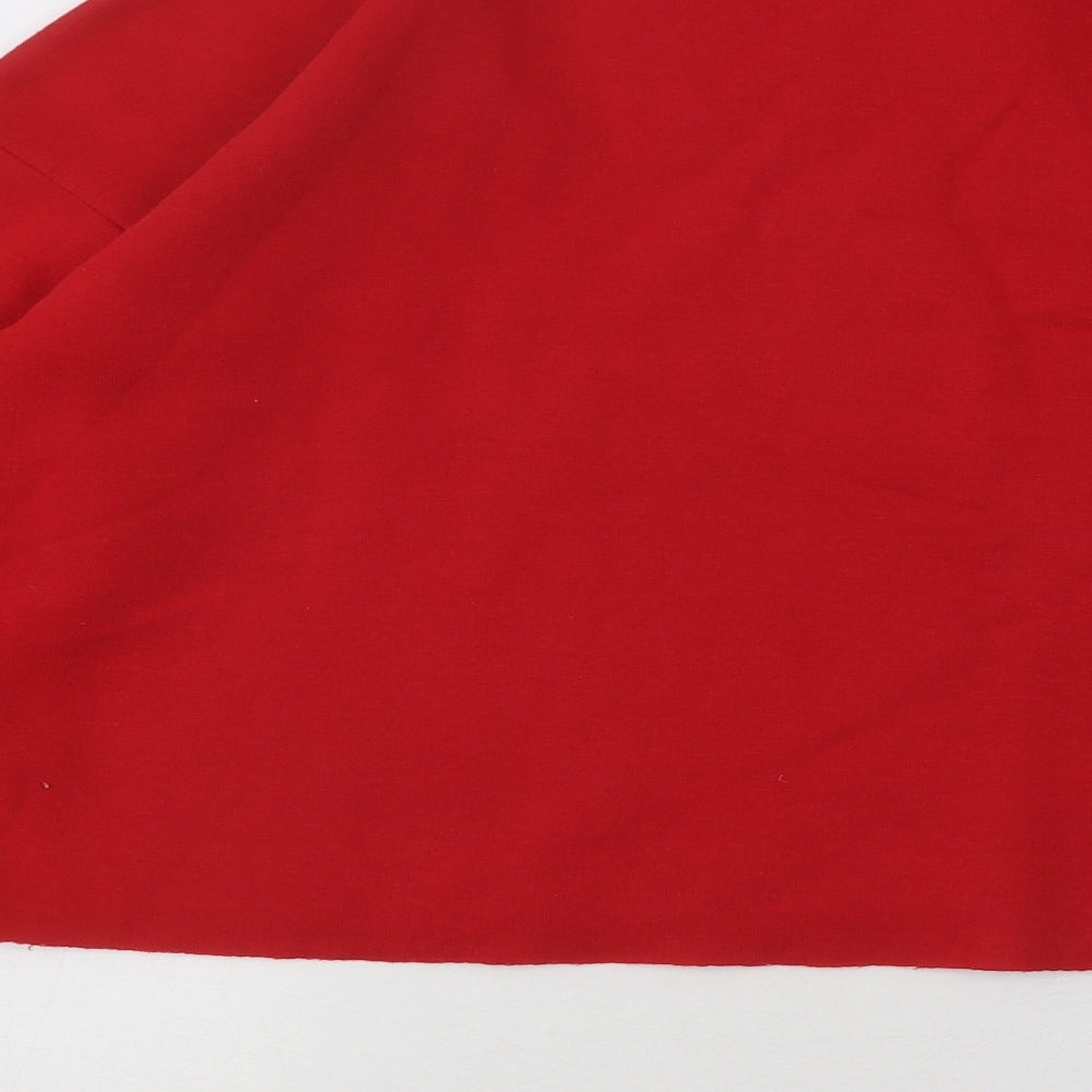 New Look Girls Red Cotton Pullover Sweatshirt Size 14-15 Years Pullover - Chicago