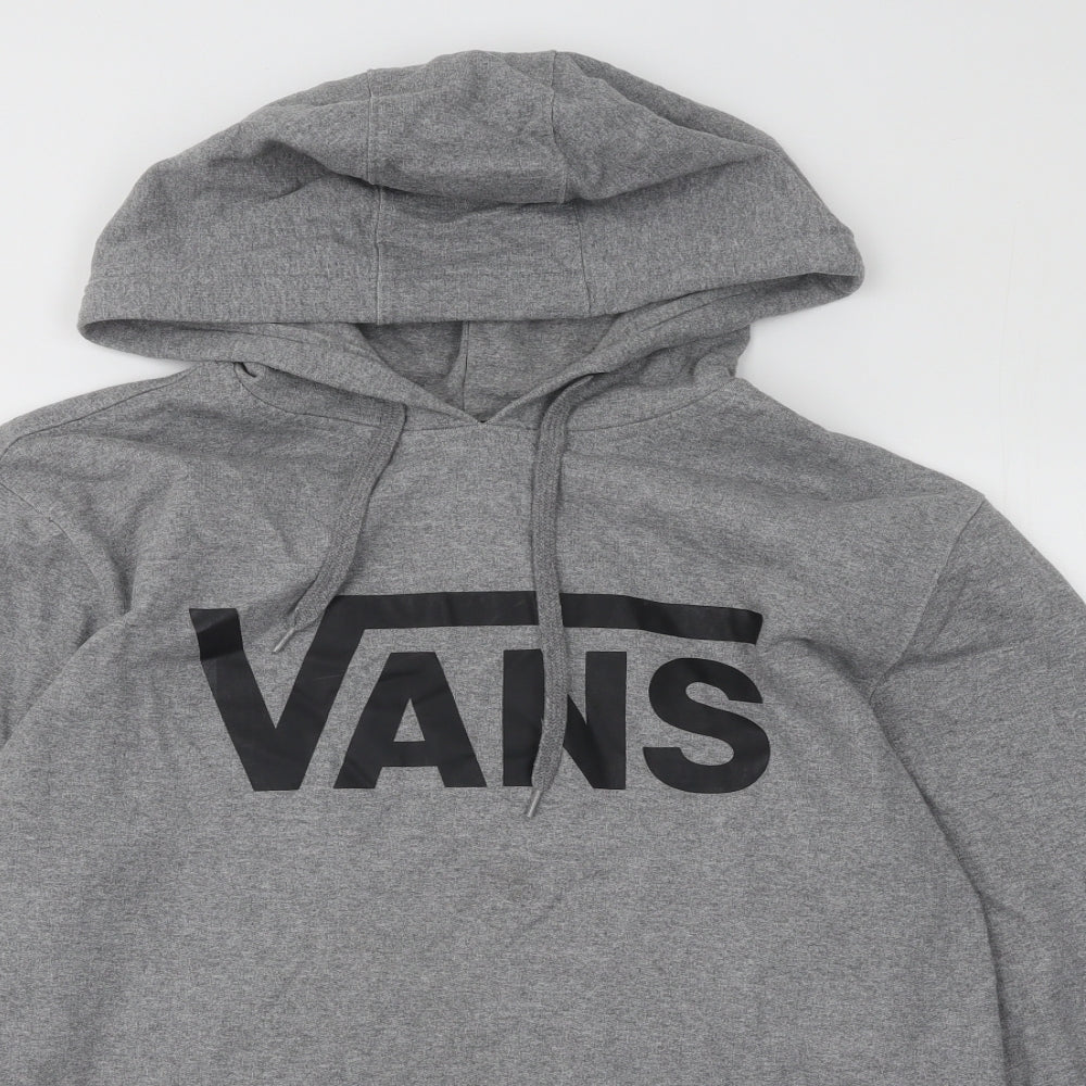 VANS Mens Grey Cotton Pullover Hoodie Size M