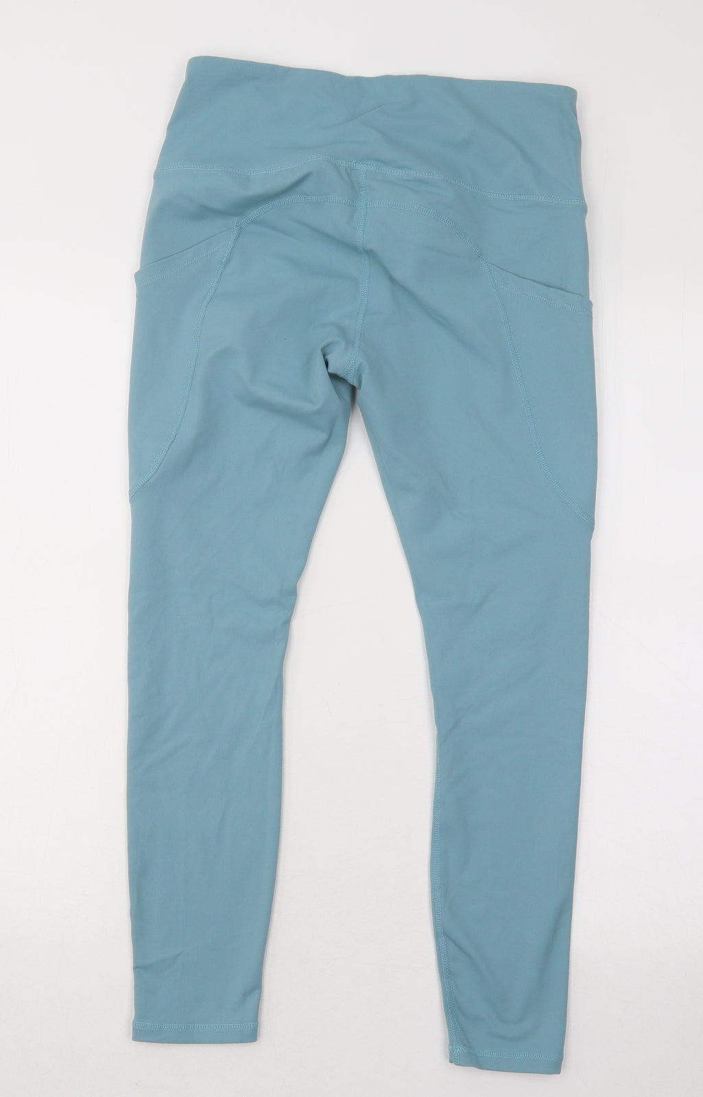 Preworn Womens Blue Nylon Compression Trousers Size M L24 in Regular Pullover
