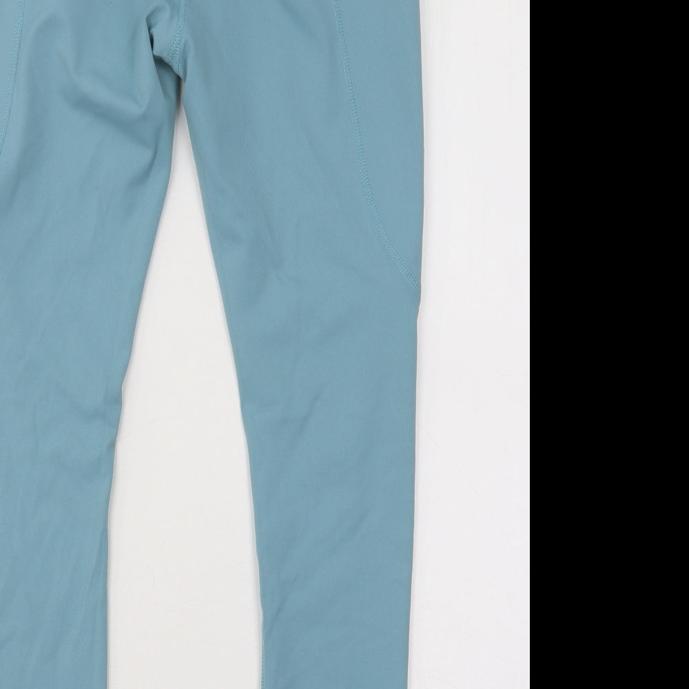 Preworn Womens Blue Nylon Compression Trousers Size M L24 in Regular Pullover