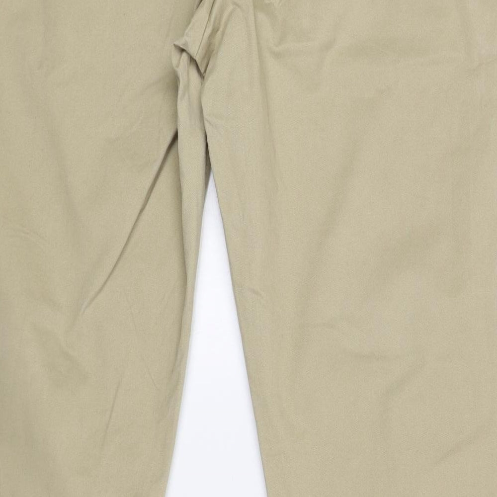 Gap Womens Green Cotton Chino Trousers Size 12 L29 in Regular Zip