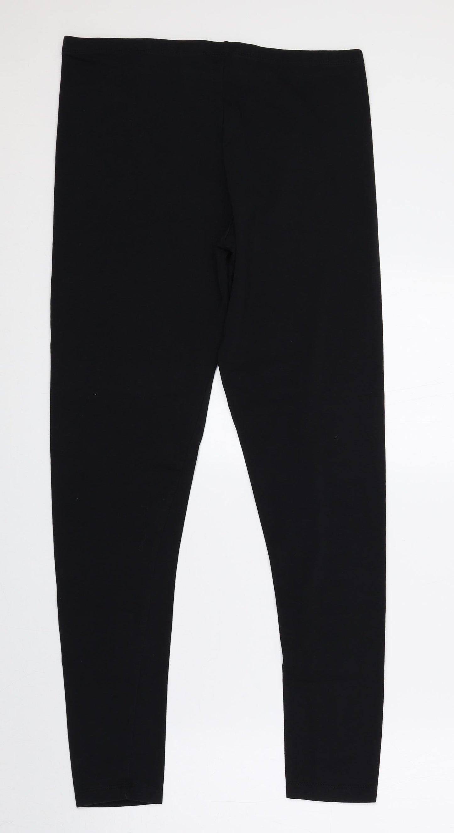 Atmosphere Womens Black Cotton Carrot Leggings Size 14 L27 in