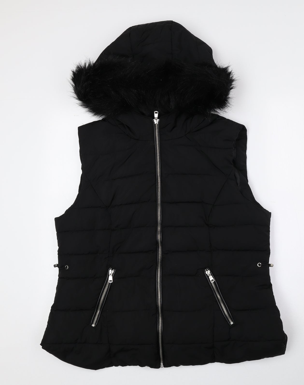 Atmosphere Womens Black Gilet Coat Size 18 Zip