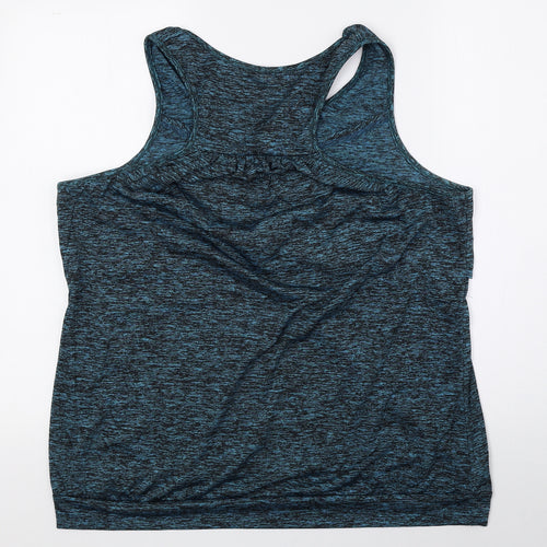 Preworn Womens Blue Polyester Basic Tank Size XL Crew Neck