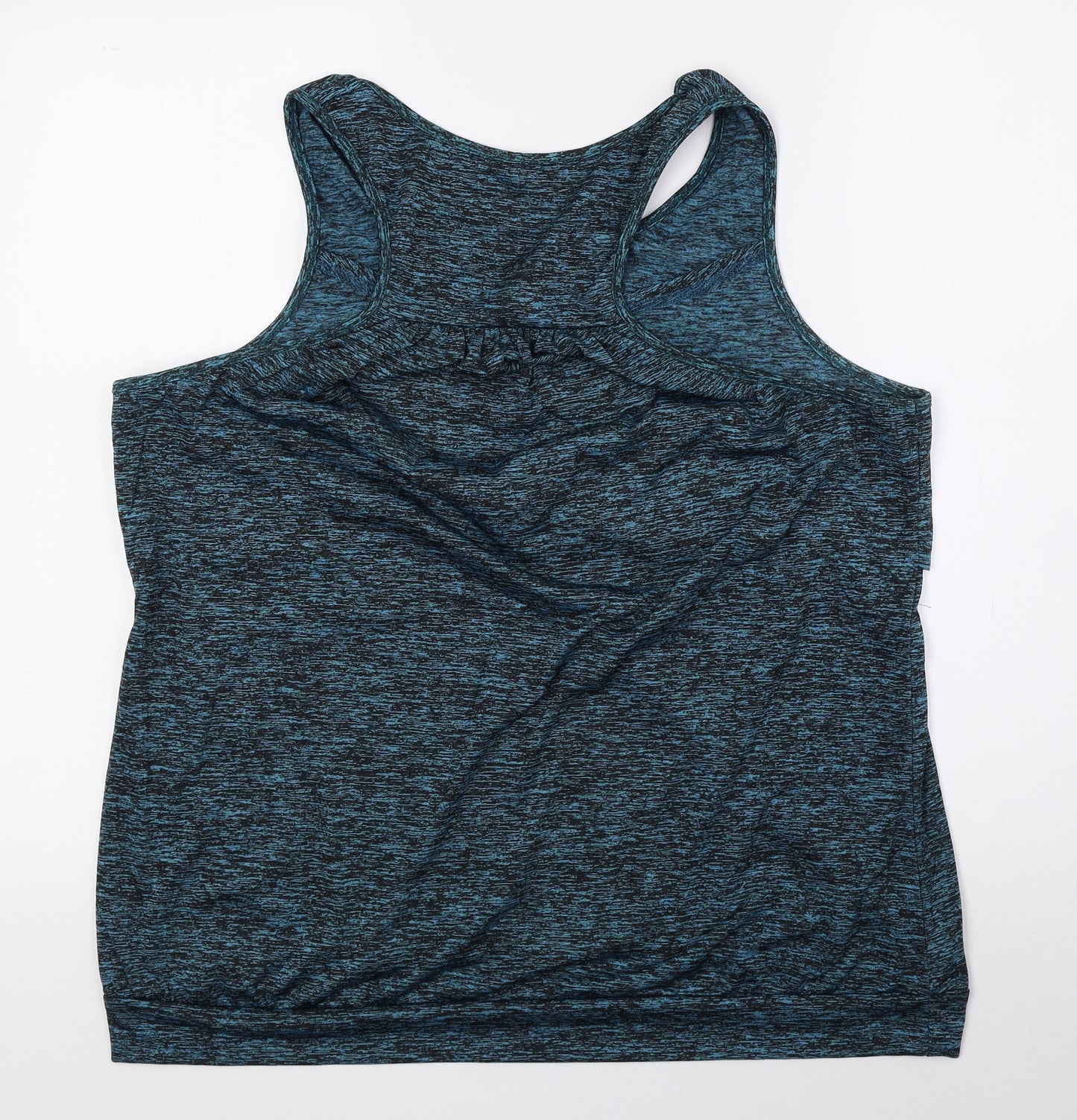 Preworn Womens Blue Polyester Basic Tank Size XL Crew Neck