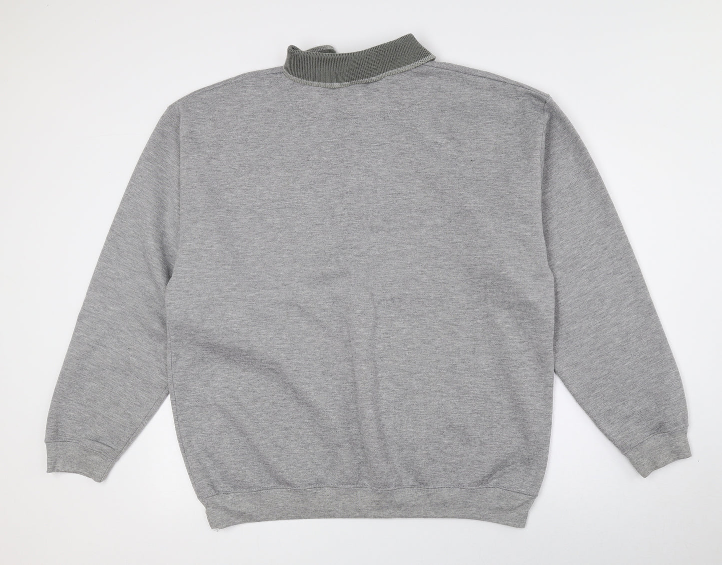 CLUB HOUSE Mens Multicoloured Geometric Polyester Pullover Sweatshirt Size XL