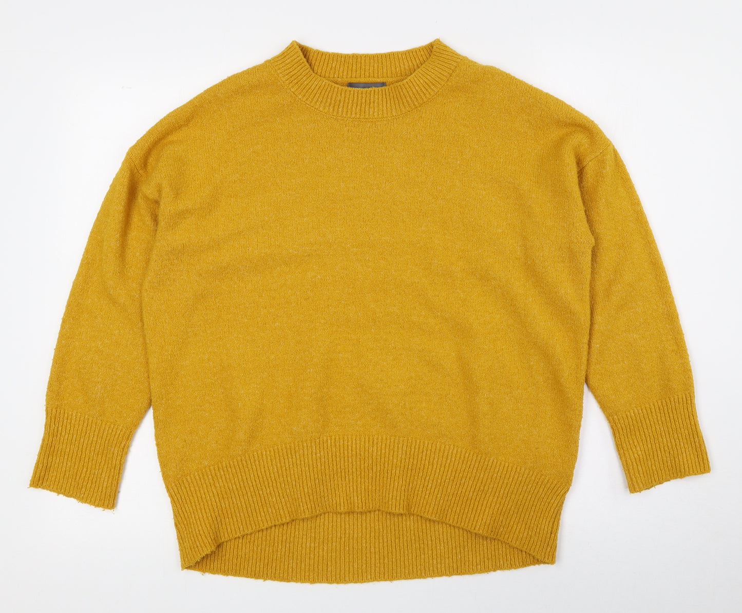 Primark Womens Yellow High Neck Acrylic Pullover Jumper Size M