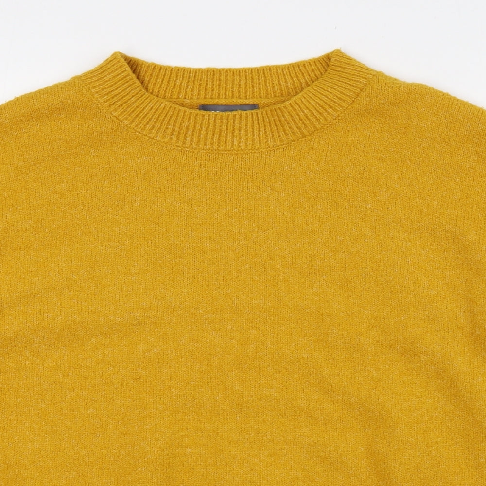 Primark Womens Yellow High Neck Acrylic Pullover Jumper Size M