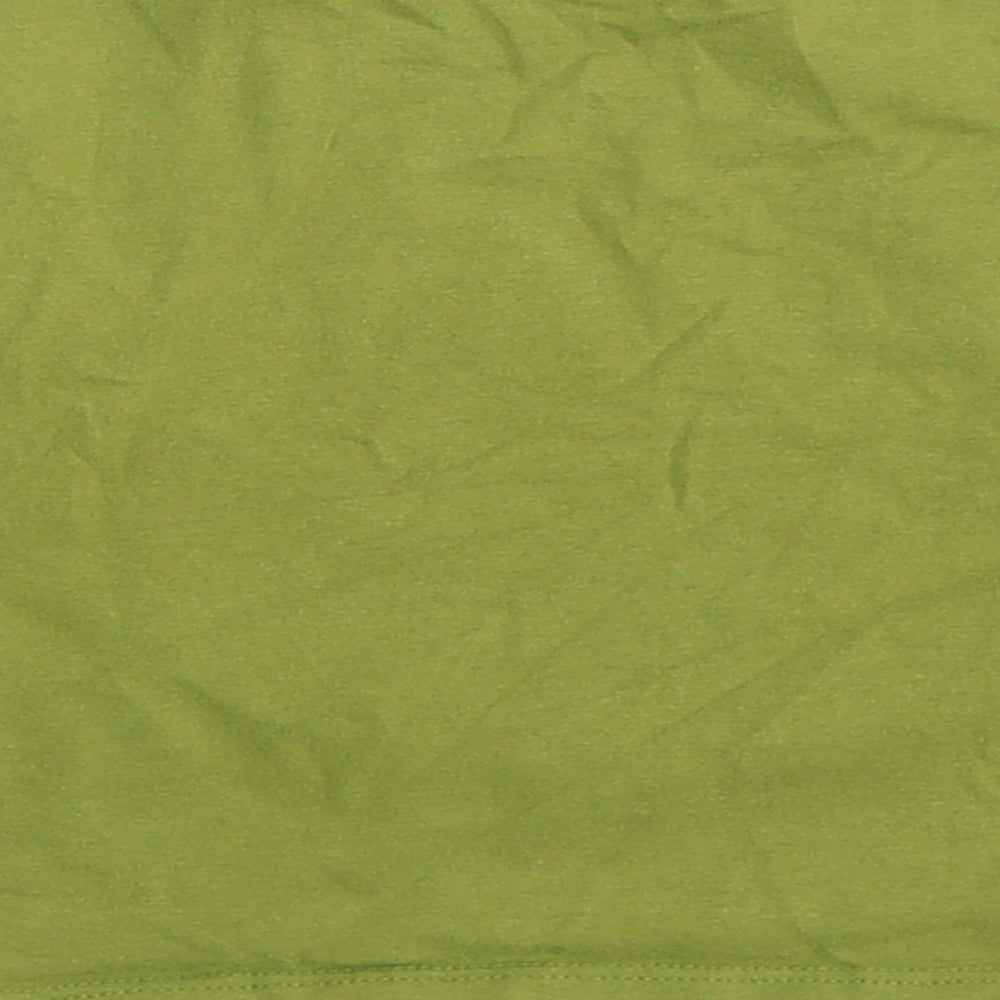 NEXT Boys Green Cotton Basic T-Shirt Size 6-9 Months Round Neck Pullover - Rainbow Elephant