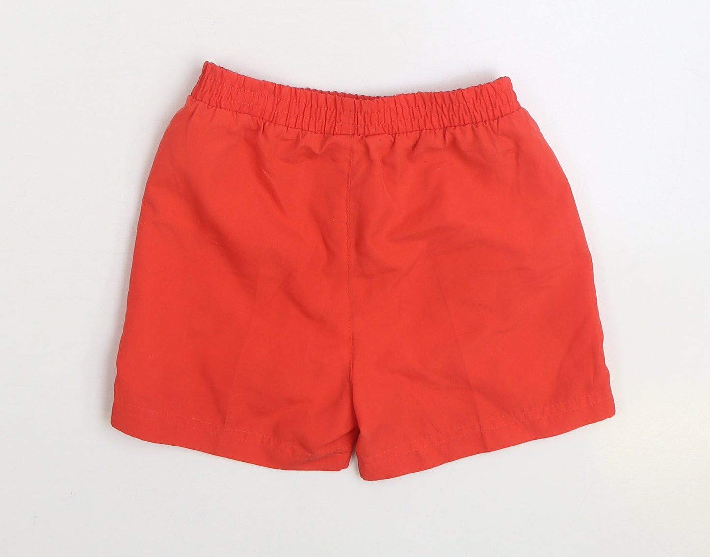 Slazenger Boys Red Polyester Sweat Shorts Size 3-4 Years Regular Drawstring - Swim Wear