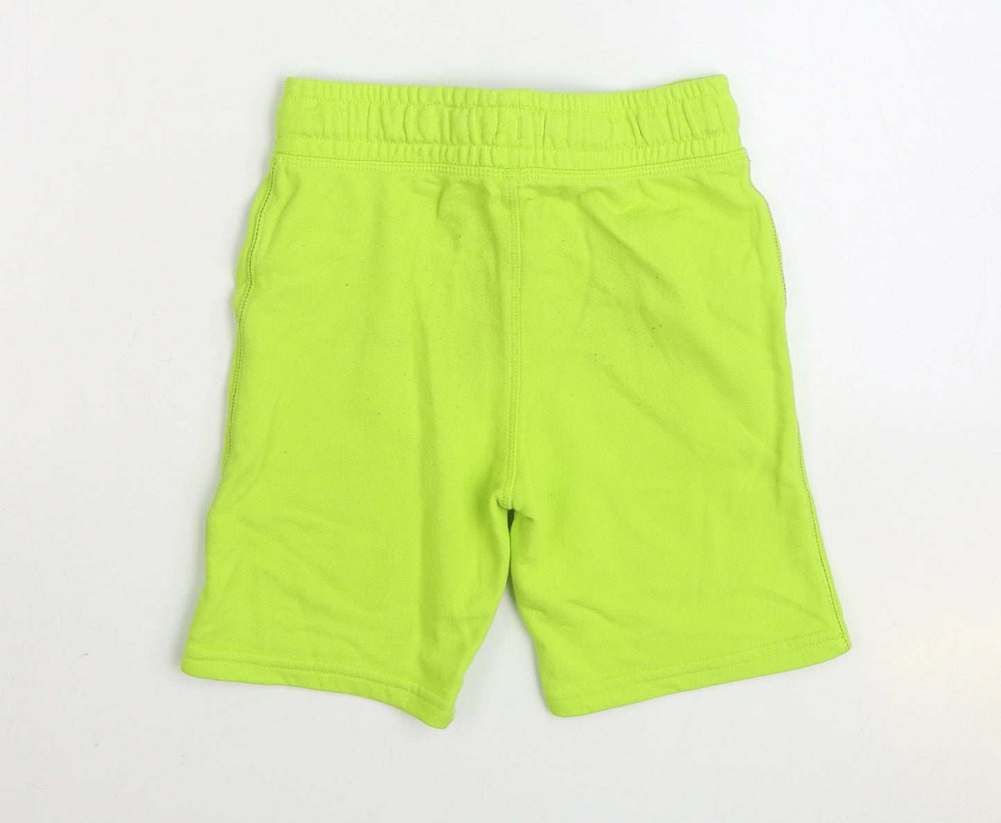 F&F Boys Green Cotton Sweat Shorts Size 6-7 Years Regular Drawstring