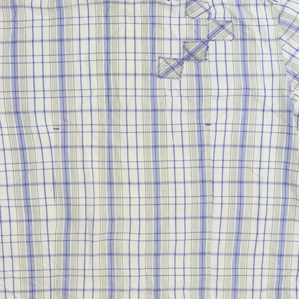 Sonneti Mens Multicoloured Plaid Cotton Button-Up Size XL Collared Button