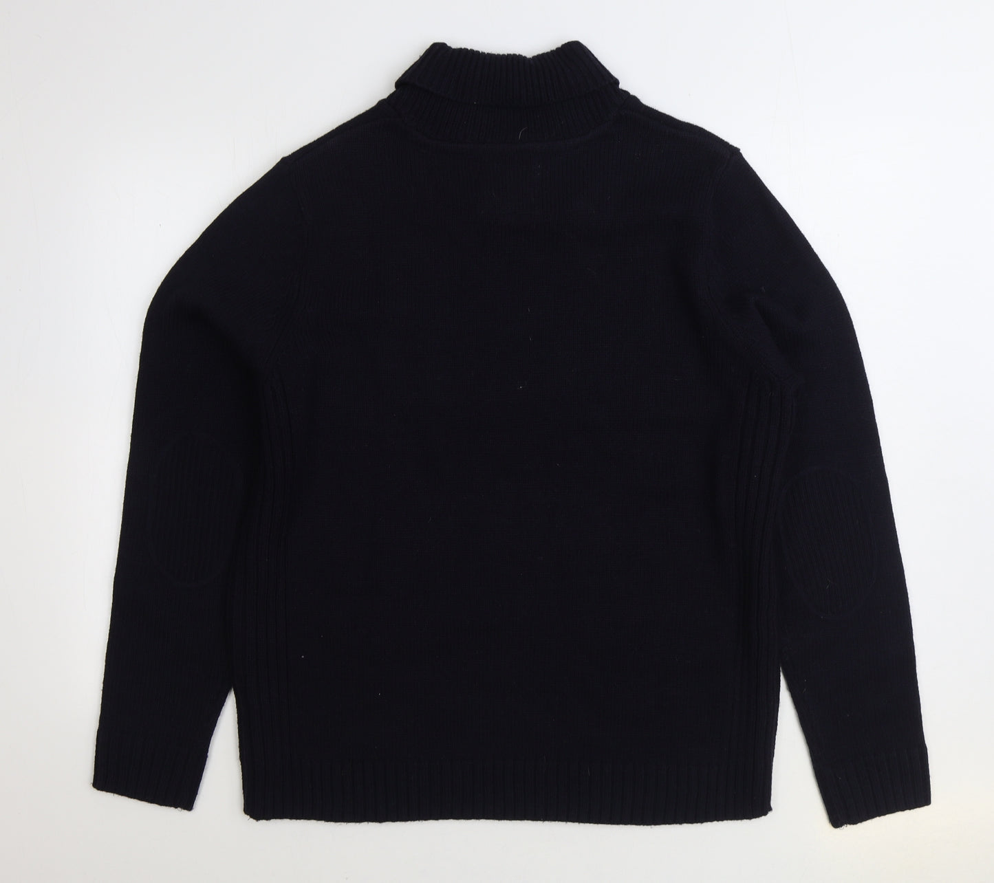 Twisted Soul Mens Grey Roll Neck Acrylic Pullover Jumper Size XL - Toggle