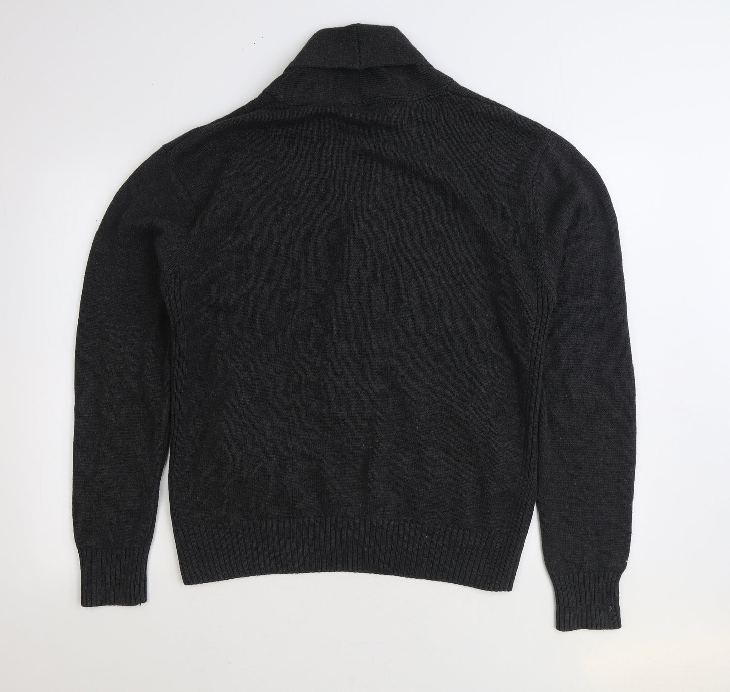 Cedar Wood State Mens Grey V-Neck Cotton Pullover Jumper Size XL