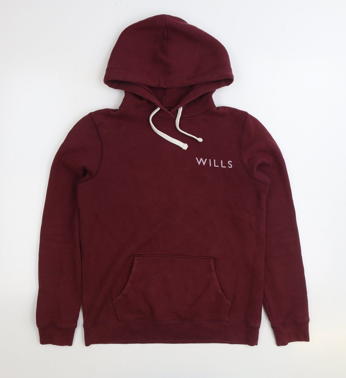 Jack Wills Womens Red Cotton Pullover Hoodie Size 10 Pullover