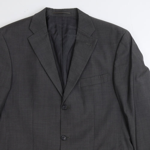 Lanificio Mens Grey Polyester Jacket Suit Jacket Size 42