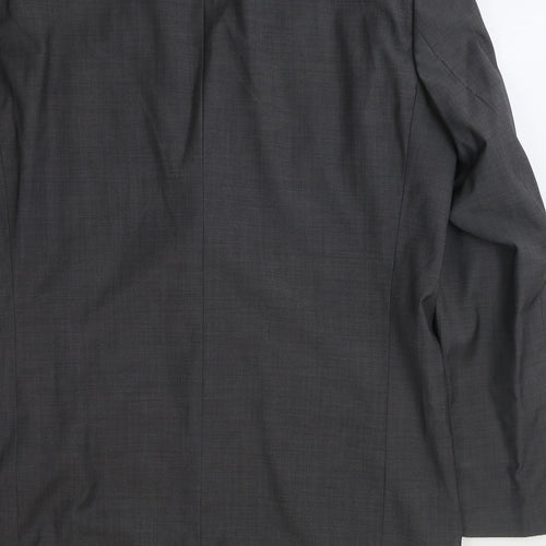 Lanificio Mens Grey Polyester Jacket Suit Jacket Size 42