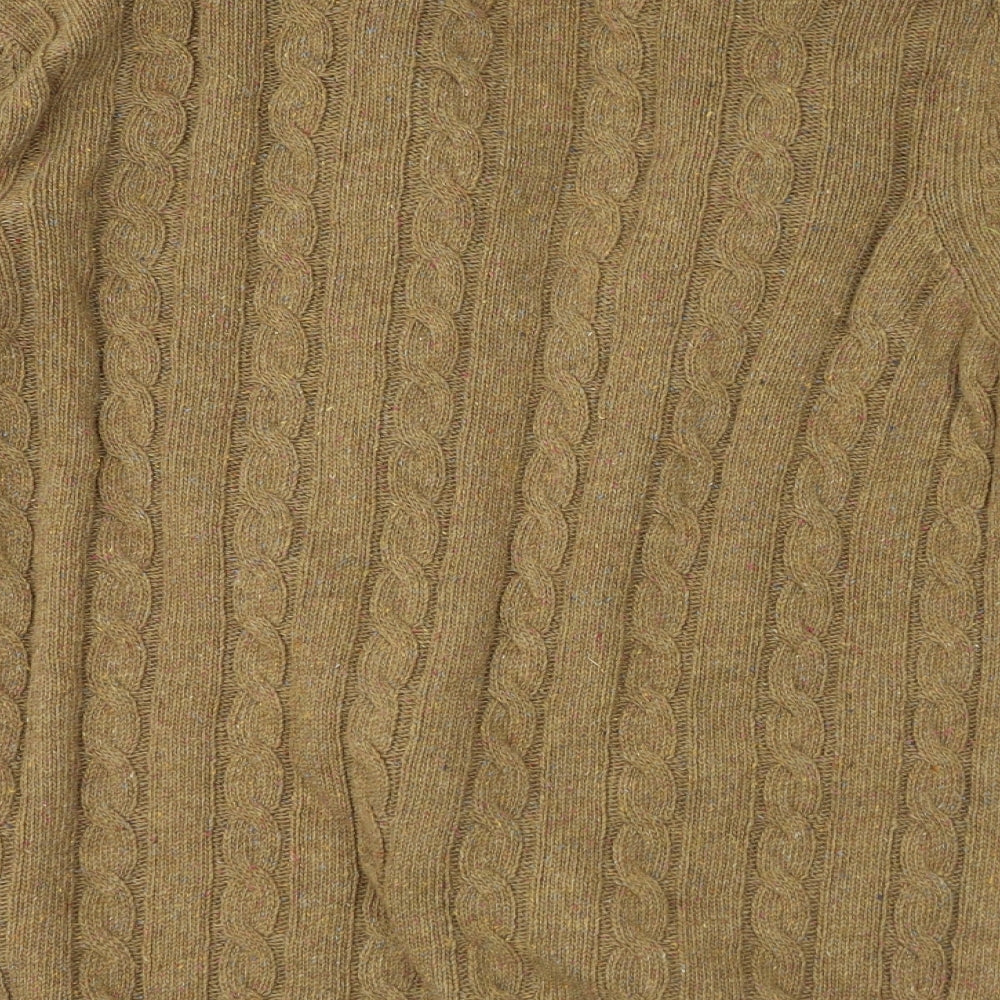 ASOS Womens Brown V-Neck Polyester Cardigan Jumper Size M