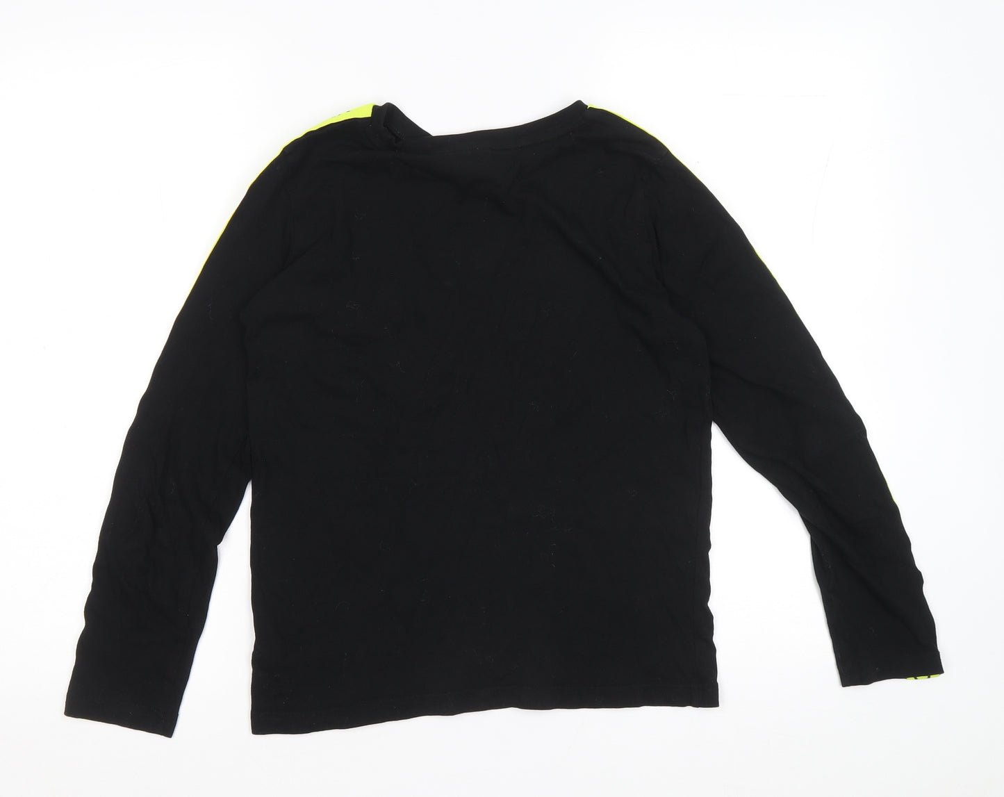 Dunnes Stores Boys Black Cotton Basic T-Shirt Size 12 Years Round Neck Pullover - XBOX