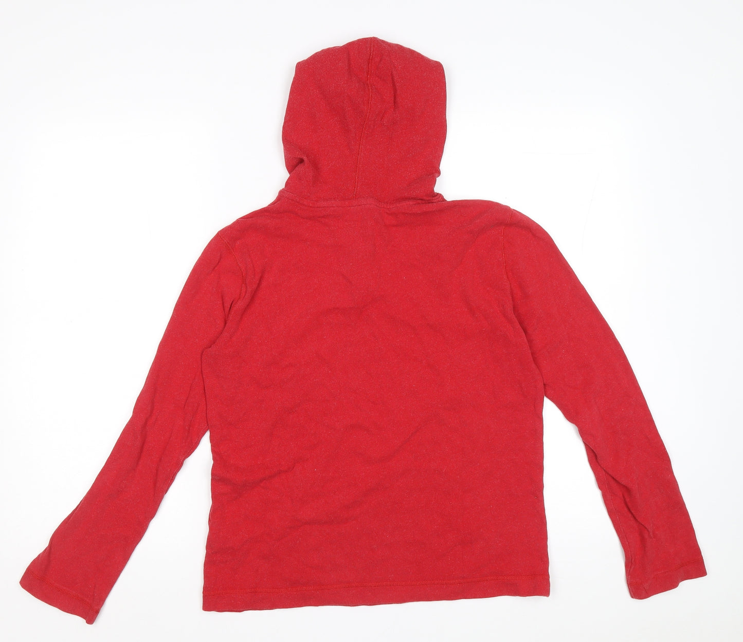 abercrombie kids Boys Red Cotton Pullover Hoodie Size 13-14 Years Pullover - Moose