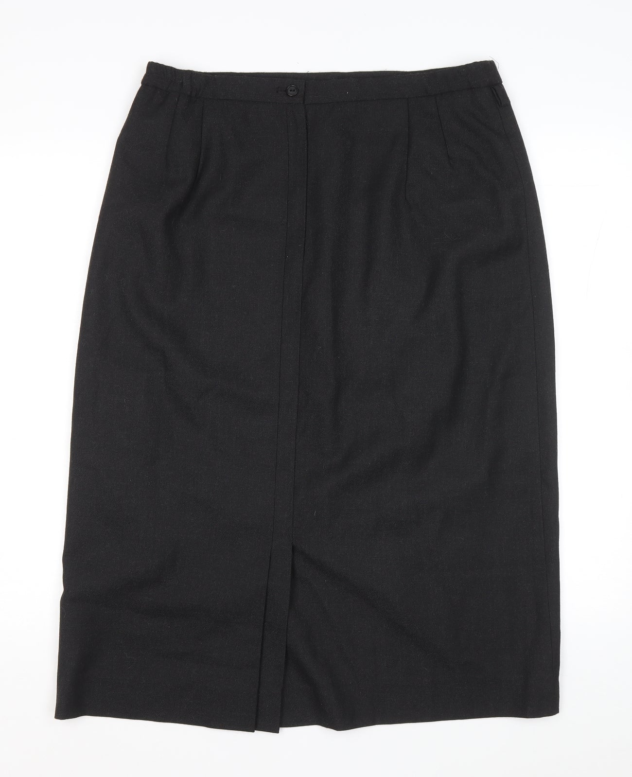 Hunter Carson Womens Grey Polyester Straight & Pencil Skirt Size 16 Zip