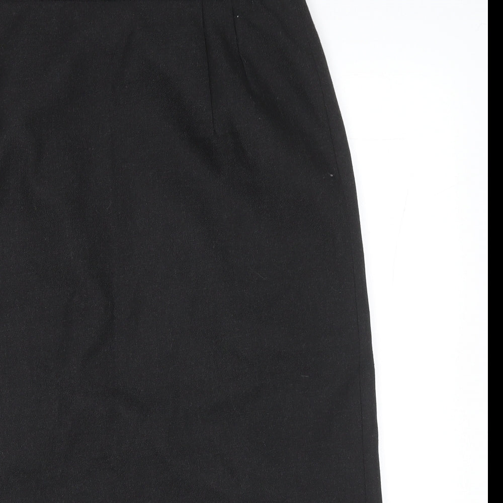 Hunter Carson Womens Grey Polyester Straight & Pencil Skirt Size 16 Zip