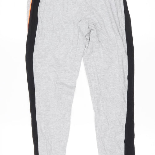 Dunnes Stores Mens Grey Cotton Snow Pants Trousers Size 31 in L27 in Regular Drawstring