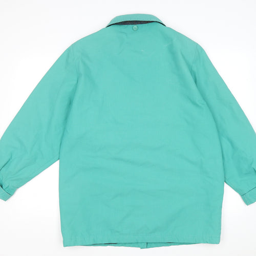 Preworn Womens Green Jacket Size M Button