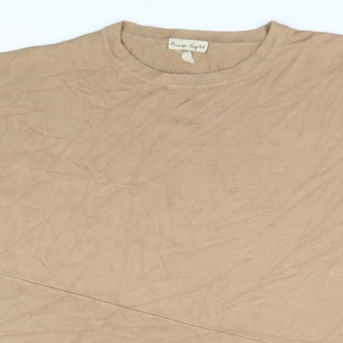 Phase Eight Womens Beige Round Neck Viscose Pullover Jumper Size S - Batwing