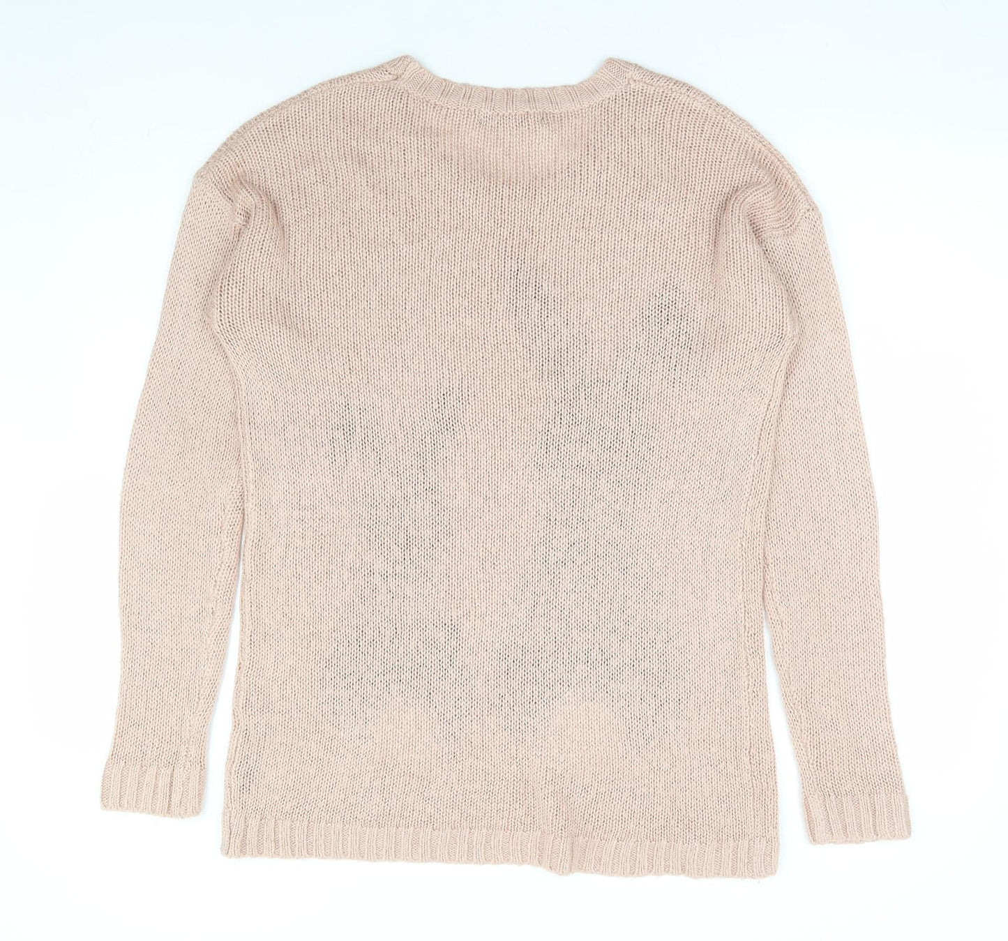 George Womens Pink Round Neck Acrylic Pullover Jumper Size 12 - Bunny