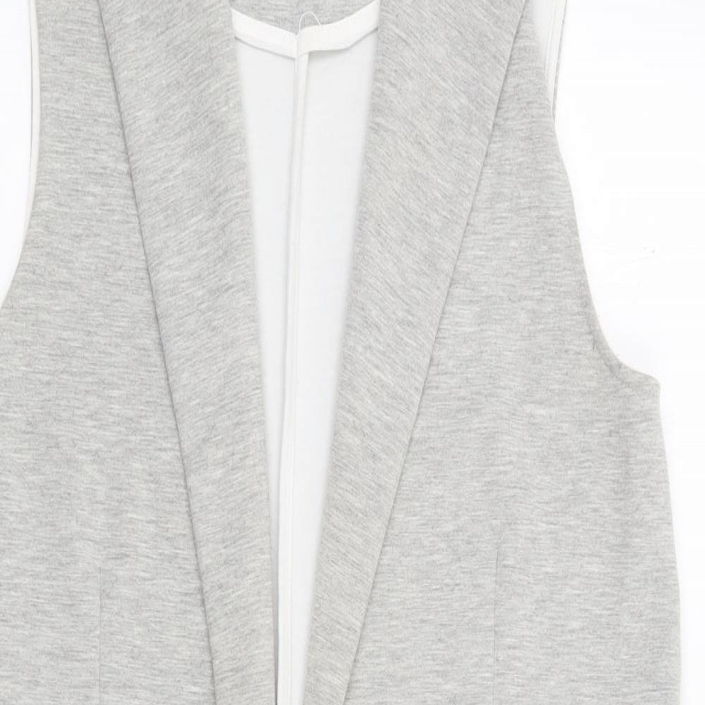 New Look Womens Grey Jacket Blazer Size 12 - Sleeveless