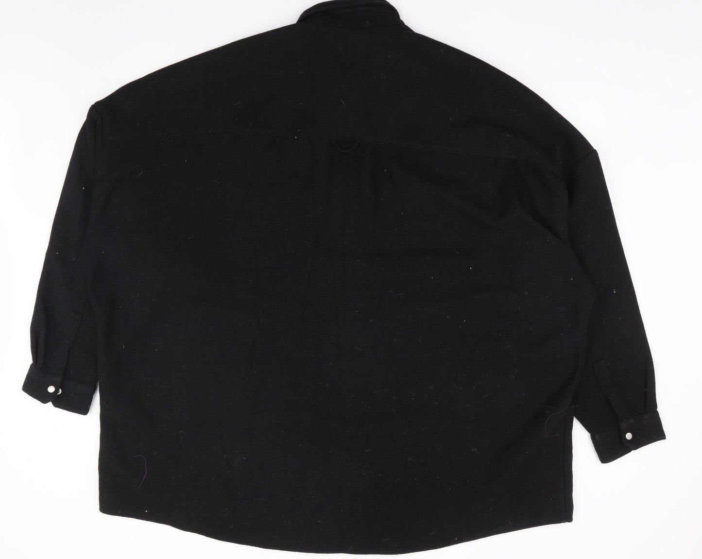ASOS Mens Black Jacket Size 2XL Snap - Shacket