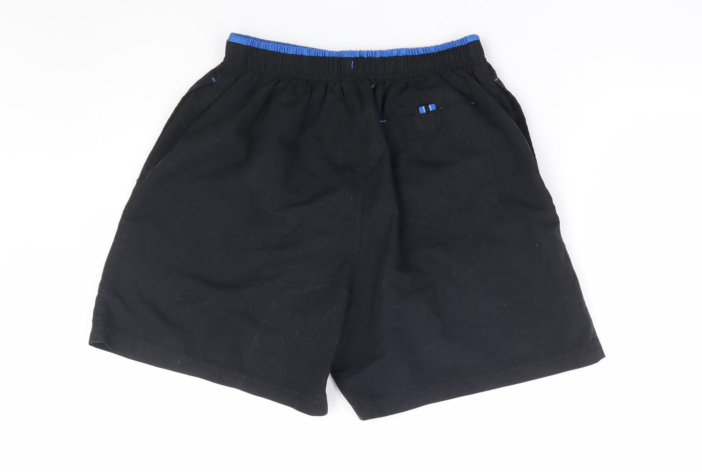 Primark Mens Black Polyester Athletic Shorts Size S L8 in Regular Drawstring - Swim Short