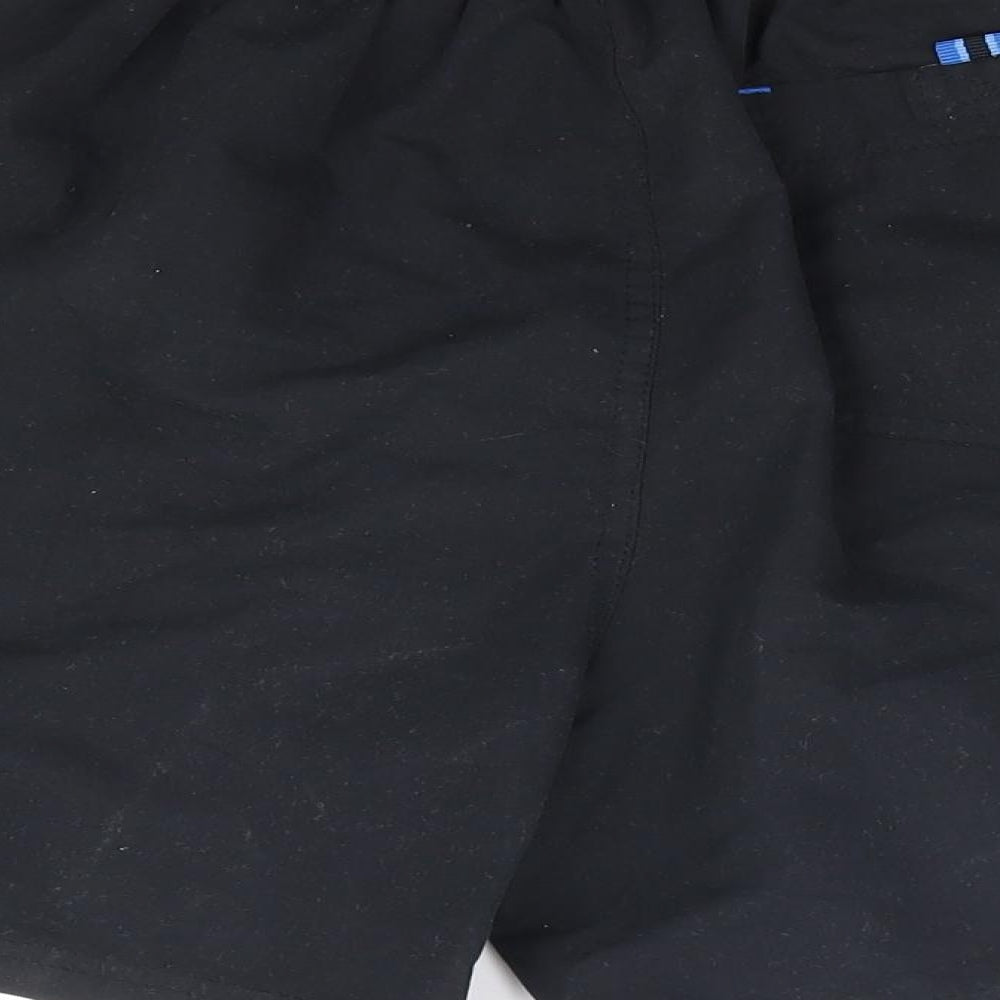 Primark Mens Black Polyester Athletic Shorts Size S L8 in Regular Drawstring - Swim Short
