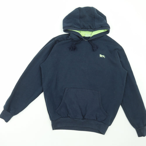 Lonsdale Mens Blue Cotton Pullover Hoodie Size S